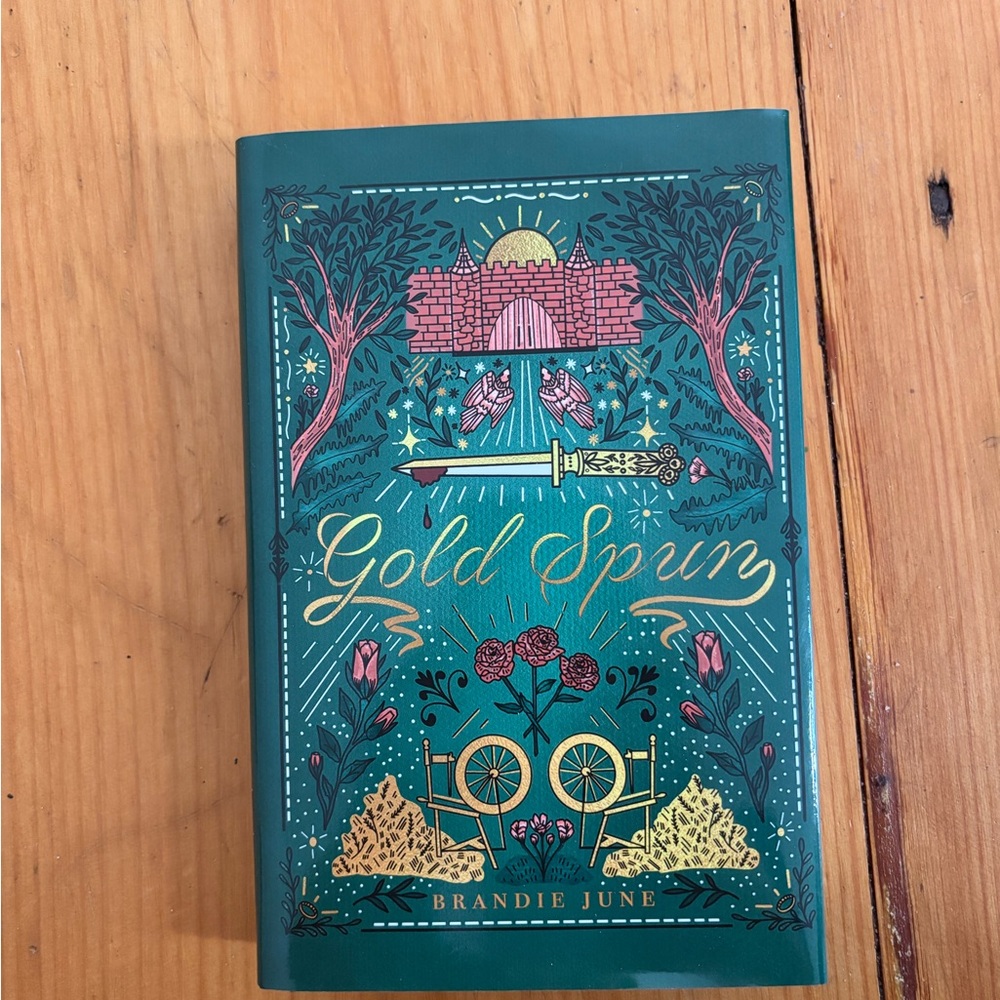 Gold Spun Brandie June Bookish Box Signed  Exclusive Hardcover